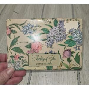 Vtg 1990 Avon Thinking Of You Bird Flowers Post Cards And Envelopes Beautiful
